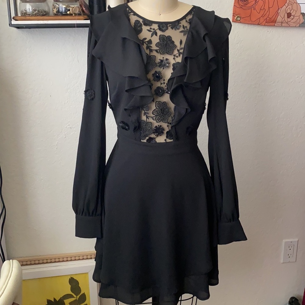 For Love and Lemons Embroidered Mini Dress
